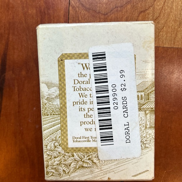 doral 1995 tobaccoville, NC special edition table playing cards - Picture 2 of 5